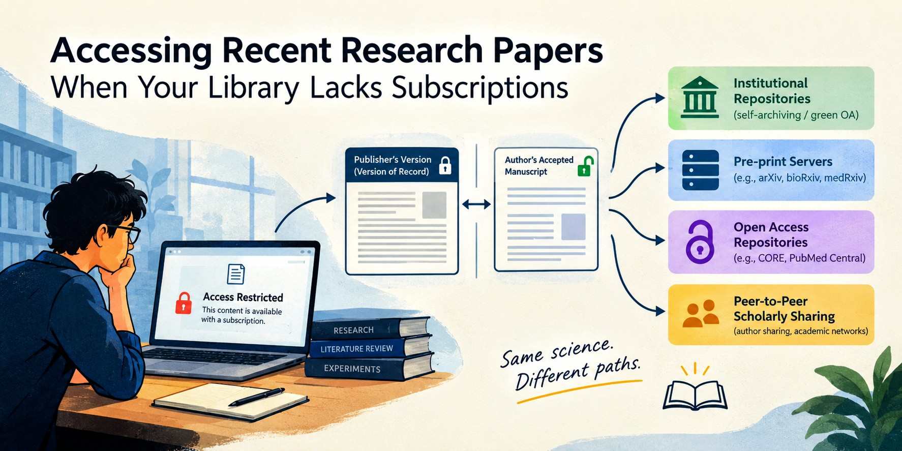 Accessing Recent Research Papers When Your Library Lacks Subscriptions