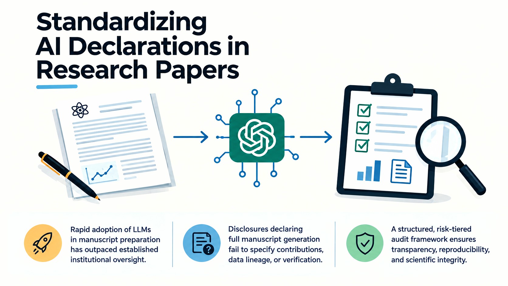 Standardizing AI Declarations in Research Papers: A Practical Framework for LLM Auditing and Authorship